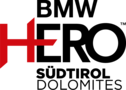 BMW HERO Südtirol Dolomites Logo in schwarz und rot